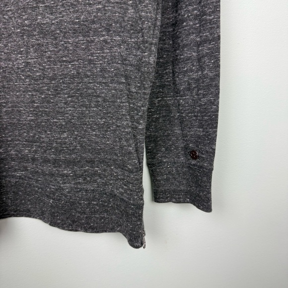 CALIA Carrie Underwood Effortless Zip Detail Pullover Caviar Cloud Gray - Picture 4 of 7